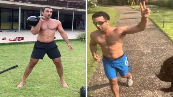 Ranbir Kapoor goes hiking, does cartwheels, lifts weights in intense training video; eagle-eyed fans spot Alia Bhatt and daughter Raha, watch : Bollywood News – MASHAHER