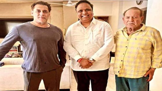 Salman Khan and Salim Khan enjoy lunch with politician Ashish Shelar, see pics : Bollywood News – MASHAHER