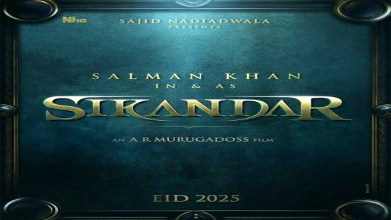 CONFIRMED! Salman Khan announces film Sikandar for Eid 2025 with Sajid Nadiadwala and AR Murugadoss : Bollywood News – MASHAHER