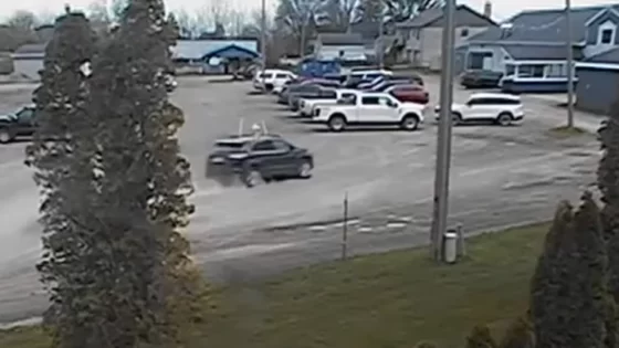 Chilling surveillance video shows moment Michigan driver plows into birthday party, killing two kids – MASHAHER