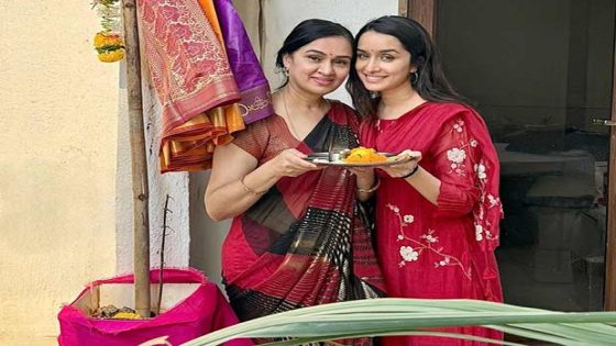 Shraddha Kapoor shares photos of her Gudi Padwa celebration with family : Bollywood News – MASHAHER