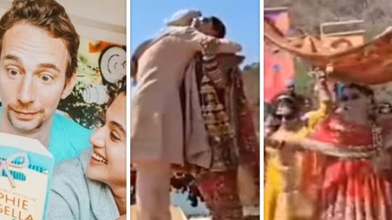 LEAKED video of Taapsee Pannu’s wedding with Mathias Boe shows bride’s walk down the aisle, watch : Bollywood News – MASHAHER