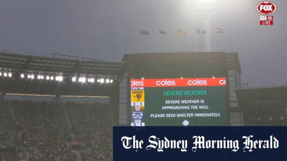 Hawks-Cats match delayed because of lightning – MASHAHER