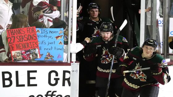 Coyotes fans bid team emotional farewell as franchise preps for move to Salt Lake City – MASHAHER