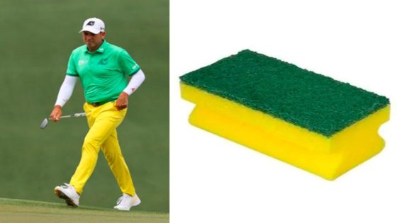 Sergio Garcia’s upside-down sponge outfit is a ghastly attention-grab – MASHAHER