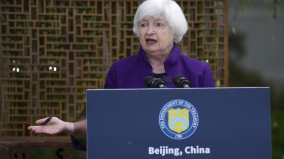 US won’t let Chinese imports wipe out industry, Janet Yellen says – MASHAHER