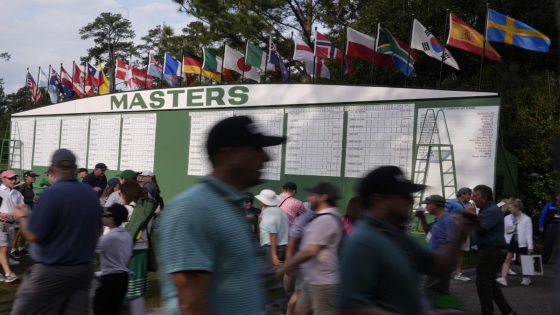 2024 Masters first round live updates: Rain has cleared and play has begun – MASHAHER