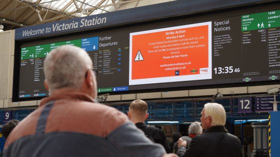 Passengers face travel chaos as train drivers strike for third time in four days | UK News – MASHAHER