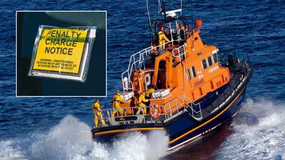 ‘Jobsworth’ traffic warden hands RNLI £100 parking fine while volunteers were saving lives at sea – MASHAHER