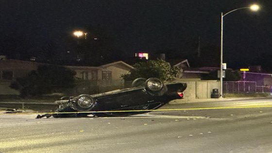 Driver killed after crashing into block wall in west Las Vegas – MASHAHER