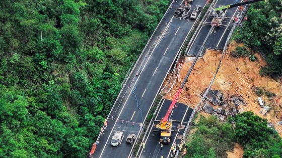 Expressway Collapses in Southern China Amid Heavy Rains, Killing 36 – MASHAHER