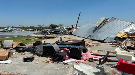 A mangled mess of metal, roofing and insulation – MASHAHER