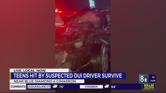 Las Vegas teen feels lucky to be alive after crash involving driver suspected of DUI; but loses his much-needed transportation – MASHAHER