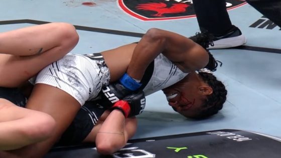 UFC Fight Night 241: Angela Hill taps Luana Pinheiro for first submission, most wins in division history – MASHAHER