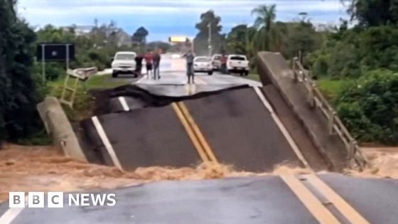 Brazil bridge buckles and plunges into river – MASHAHER