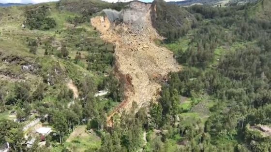 Aerial footage shows aftermath of enormous landslide in Papua New Guinea – MASHAHER