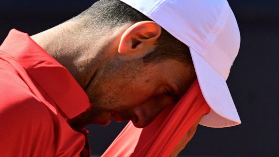 Novak Djokovic drops ‘concerning’ straight-sets loss 2 days after water bottle impact left him with ‘nausea, dizziness’ – MASHAHER