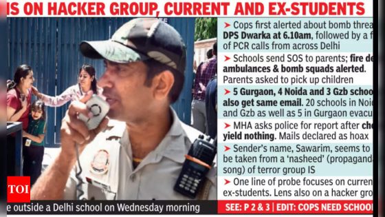 Bomb hoax at 200 Delhi-NCR schools leads to panic, keeps cops on toes – MASHAHER