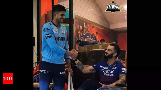 Watch: ‘Badi jaldi aaya practice pe’ – When Shubman Gill met Virat Kohli in RCB dressing room | Cricket News – MASHAHER