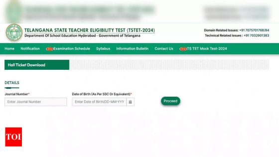 TS TET 2024 hall ticket released – MASHAHER