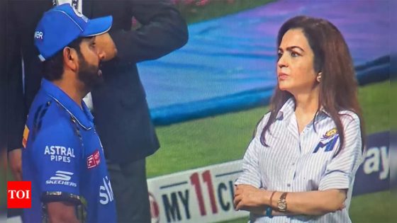 Rohit Sharma and Nita Ambani spotted in deep discussion after MI vs LSG IPL clash, pics & video go viral | Cricket News – MASHAHER