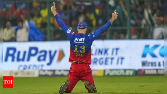 ‘Special night. Special group’: Faf du Plessis hails RCB’s stunning comeback to secure IPL playoff spot | Cricket News – MASHAHER