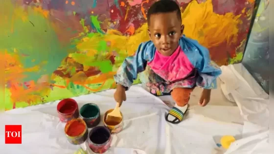 Just 1 year, 152 days old: Ghana toddler sets record as world’s youngest male artist – MASHAHER