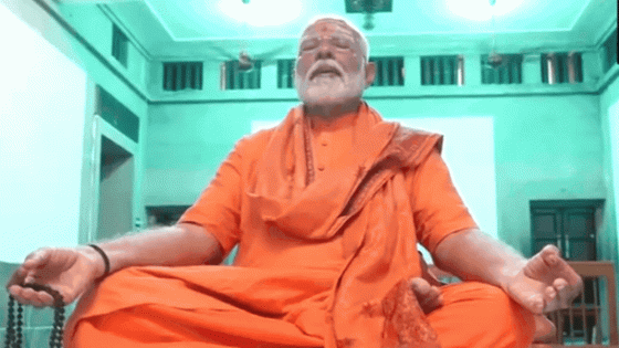 First pictures of PM Modi meditating at Vivekananda memorial in Kanniyakumari | India News – MASHAHER