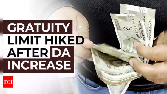 7th Pay Commission DA hike impact: Gratuity limit hiked after being put on hold; details here – MASHAHER