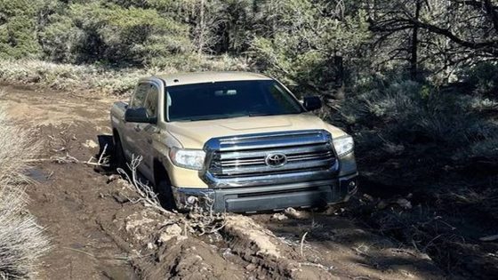 Driver gets stuck in mud on closed Death Valley road, photo shows. Rangers warn others – MASHAHER