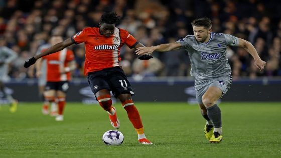 Football: Soccer-Luton grab 1-1 draw with Everton as relegation worries deepen – MASHAHER