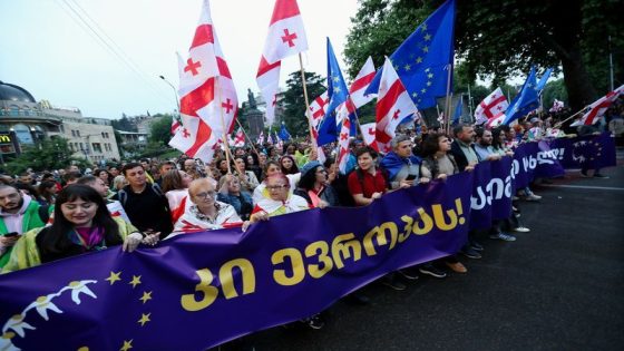 About 50,000 march against foreign agent bill in Tbilisi, Georgia – MASHAHER