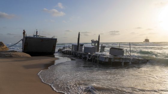 U.S. Pier for Gaza Aid Damaged by Rough Seas – MASHAHER