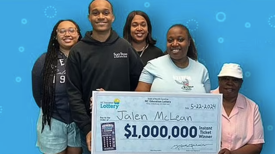 North Carolina teen wins $1m lottery on $10 scratch card – after sister picked out his ticket – MASHAHER