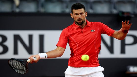 Novak Djokovic hit in head by water bottle, needed medical attention after opening win at Italian Open – MASHAHER