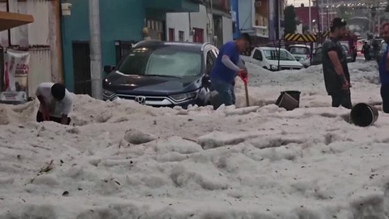 Hailstorm covers Mexican city with thick ice amid heat wave – MASHAHER