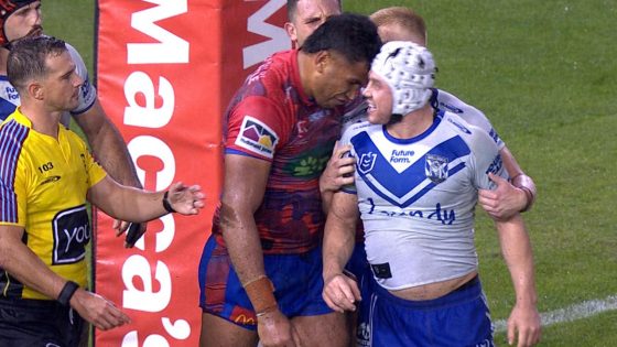 Jacob Saifiti sin binned for headbutting Reed Mahoney, Canterbury Bankstown Bulldogs beat Newcastle Knights, news, video – MASHAHER