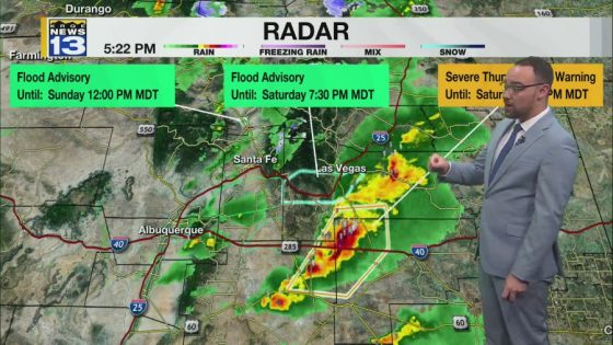 Strong storms continue to move across New Mexico – MASHAHER