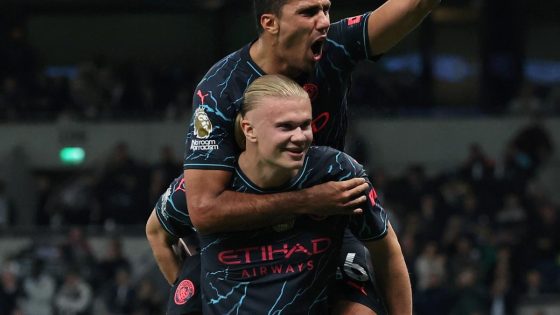 Tottenham 0-2 Manchester City: Haaland brace puts champs on the precipice – MASHAHER