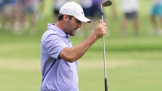 Scottie Scheffler chips in at last to cap bogey-free 65 Friday at Colonial – MASHAHER