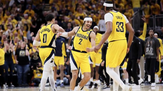 Watch Andrew Nembhard hit game-winning 3 to give Pacers Game 3 victory – MASHAHER