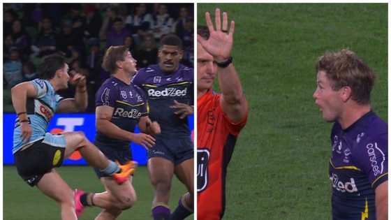 Harry Grant sin binned, reaction, Melbourne Storm vs Cronulla Sharks, Daniel Atkinson wink, video, highlights – MASHAHER