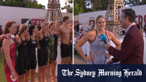 Australian Olympic swimmers simulate Paris swim – MASHAHER