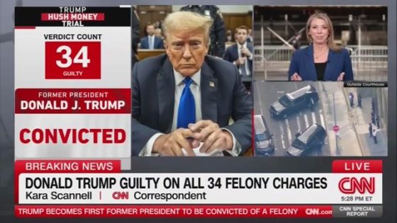 CNN reporter describes Trump reaction to his conviction on all 34 counts in NY criminal trial. – MASHAHER