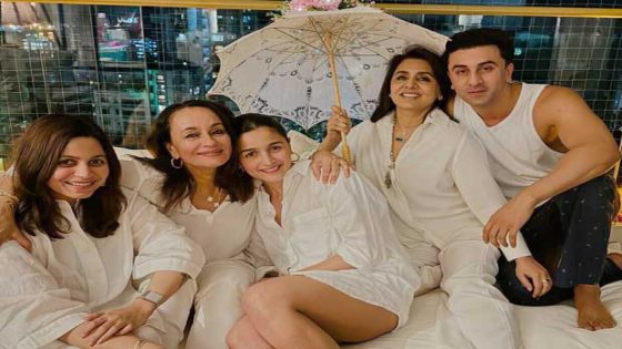 Alia Bhatt and Ranbir Kapoor share a heartfelt Mother’s Day celebration with Neetu Kapoor, Soni Razadan, and Shaheen Bhatt. : Bollywood News – MASHAHER