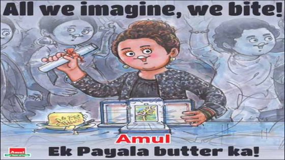 Amul celebrates Cannes Grand Prix win for Payal Kapadia’s film All We Imagine As Light : Bollywood News – MASHAHER