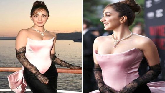 Cannes 2024: Kiara Advani exudes glam in off-shoulder silk pink and black gown paired with lace gloves and a bow at Cinema Gala dinner, see pics 2024 : Bollywood News – MASHAHER