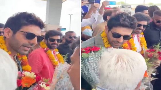 Kartik Aaryan and Chandu Champion team receive grand welcome in Gwalior ahead of trailer launch, watch : Bollywood News – MASHAHER