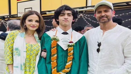 Hrithik Roshan and Sussanne Khan attend the graduation ceremony of their elder son Hrehaan together : Bollywood News – MASHAHER