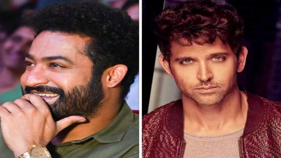 Hrithik Roshan’s wordplay with NTR Jr on his birthday; did the co stars bond over food in Mumbai? : Bollywood News – MASHAHER